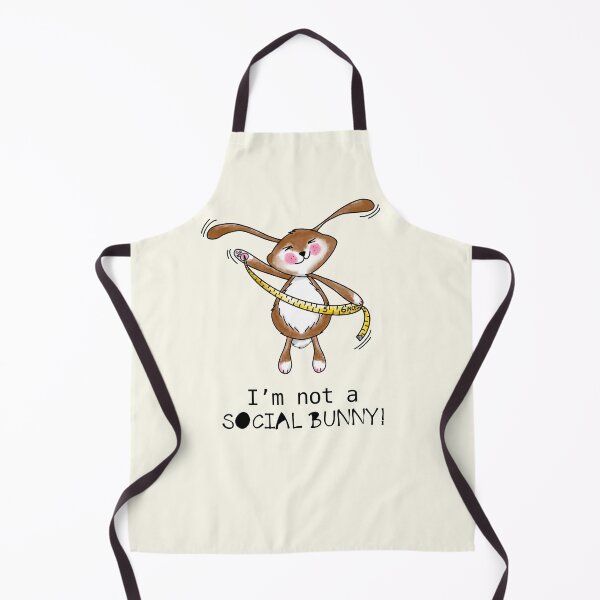 Item preview, Not a social bunny, social distancing, pun, Easter bunny, lockdown Easter designed and sold by Melanie-Palmer.