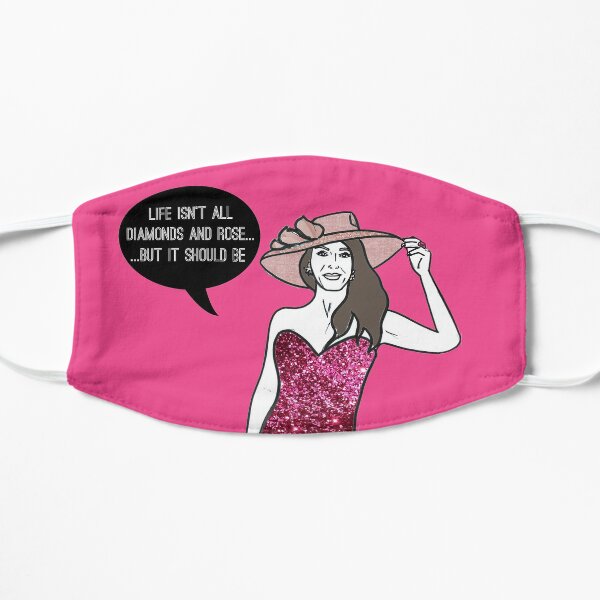 Diamonds and Rose Flat Mask