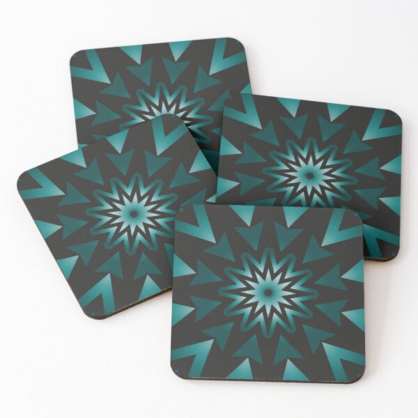 Item preview, Black and Teal Gradient Pattern designed and sold by venella.