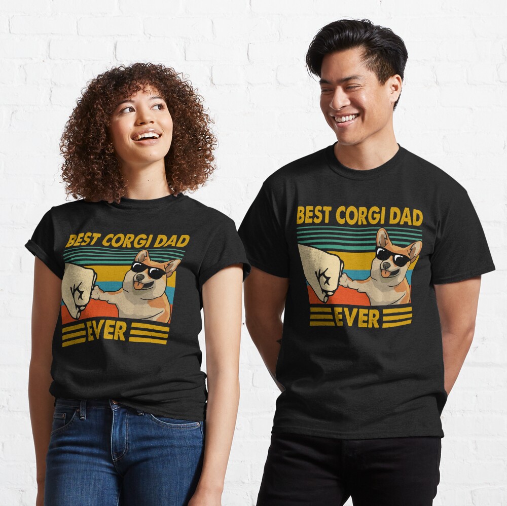 Discover Meilleur papa de corgi jamais propriétaire de corgi drôle T-shirt