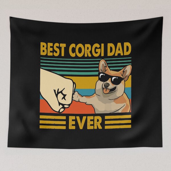 Item preview, Best Corgi Dad Ever Funny Corgi Owner designed and sold by honeyandcotton.