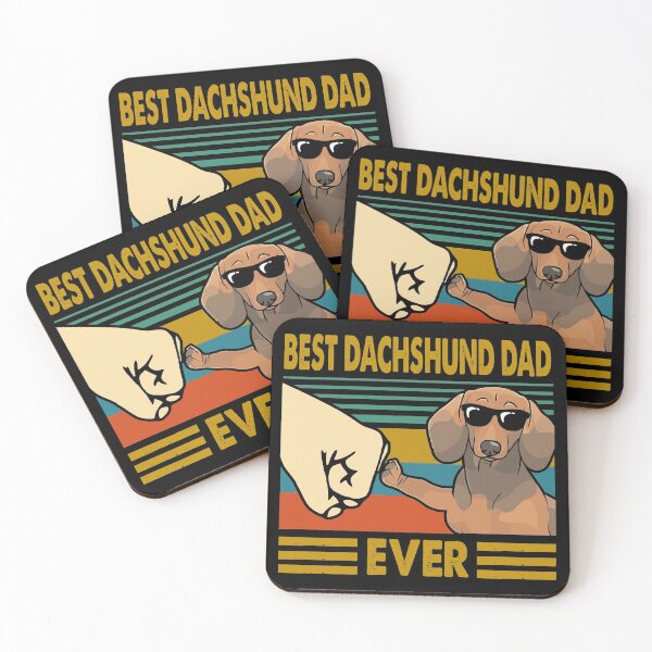 Item preview, Best Dachshund Dad Ever Sausage Dog Doxie Wiener Dog Lover designed and sold by honeyandcotton.