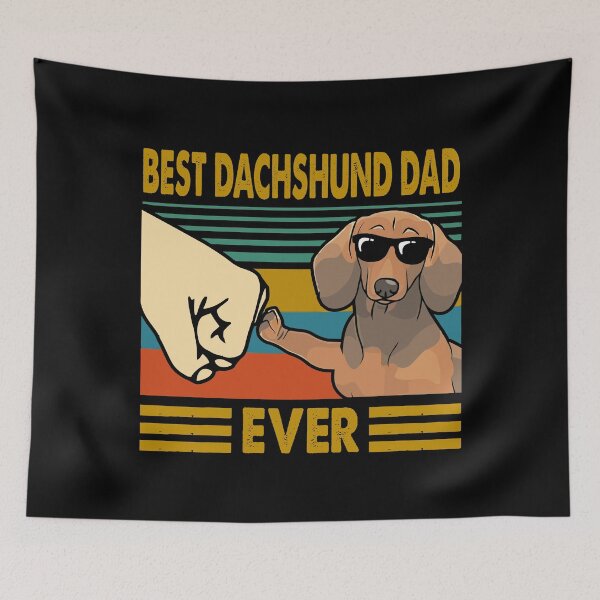 Item preview, Best Dachshund Dad Ever Sausage Dog Doxie Wiener Dog Lover designed and sold by honeyandcotton.