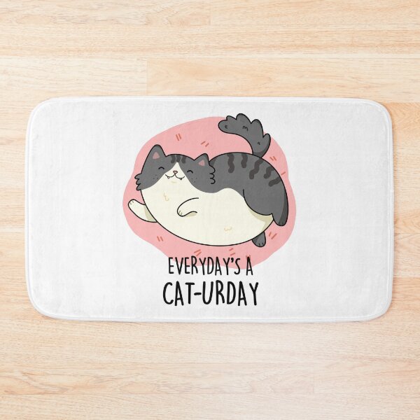 Item preview, Everyday's A Cat-urday Fat Kitty Funny Cat Puns  designed and sold by punnybone.