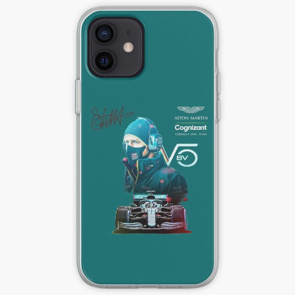 Grand Prix, F 1 2021, 5, Aston Martin F1 2021, Vettel F1 Aston Martin Coque souple iPhone