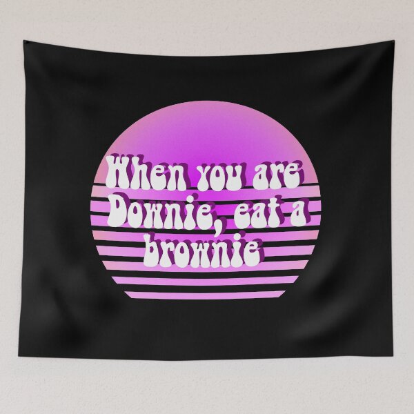 Item preview, When you are  Downie eat a brownie funny quote designed and sold by PG Illustration.