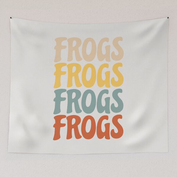 Item preview, Texto repetido de ranas (retro) designed and sold by ElectricFangs.