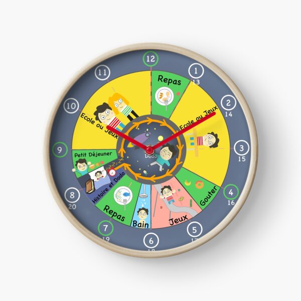 Item preview, 12 / 24H Educational Kids Clock designed and sold by Timena.
