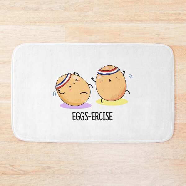 Item preview, Eggs-ercise Aerobic Funny Egg Puns  designed and sold by punnybone.