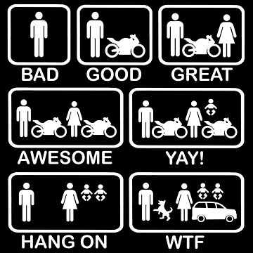 Artwork thumbnail, Funny Motorbike T Shirt by BeyondEvolved
