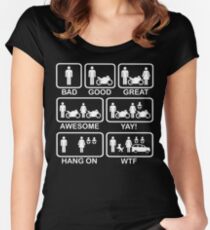 Funny Motorbike T Shirt Fitted Scoop T-Shirt