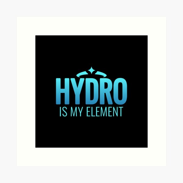 Item preview, Genshin Impact Hydro is my Element designed and sold by Go-Fun.
