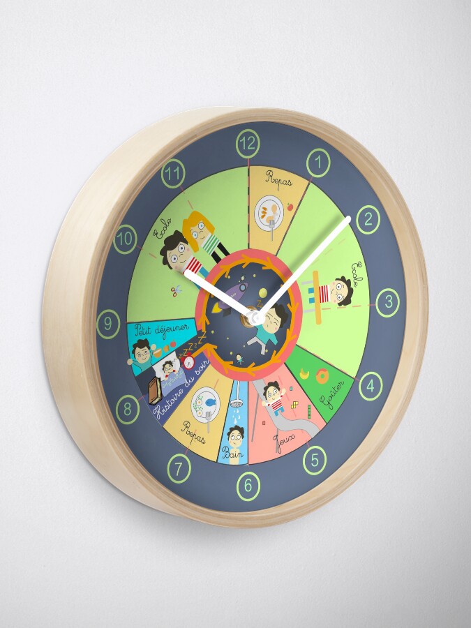 Horloge ''Horloge Enfants Éducatives V1' : autre vue
