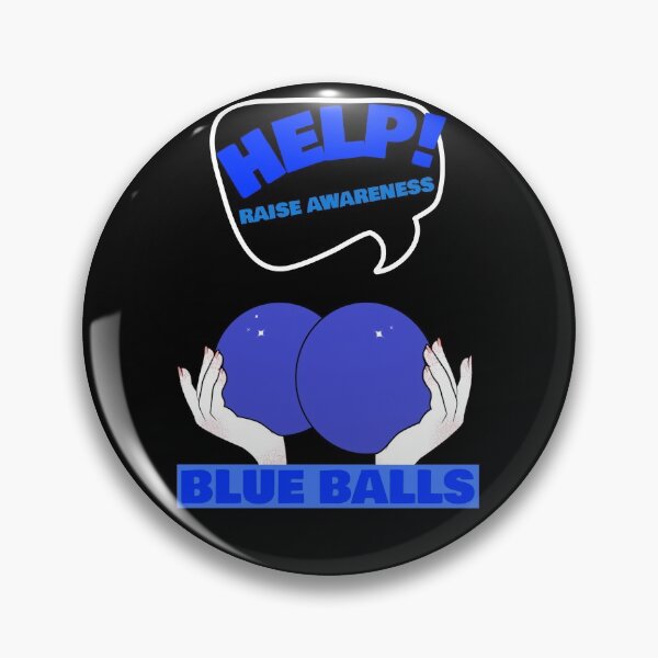 Item preview, HELP! RAISE AWARENESS BLUE BALLS designed and sold by Explicitgt.