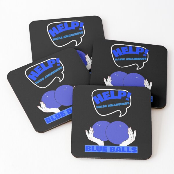 Item preview, HELP! RAISE AWARENESS BLUE BALLS designed and sold by Explicitgt.