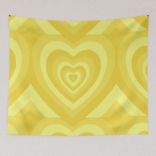 Item preview, Yellow Retro Heart designed and sold by muffinstandd.