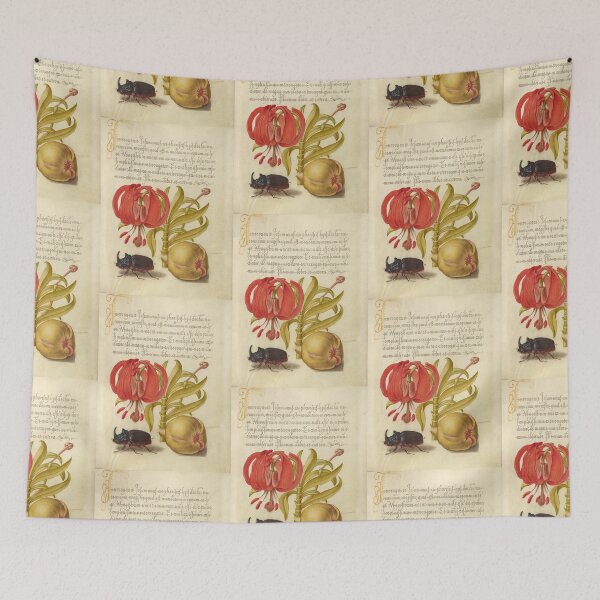 Item preview, Scarlet Turk's Head and Rhinoceros Beetle. designed and sold by Salocin.