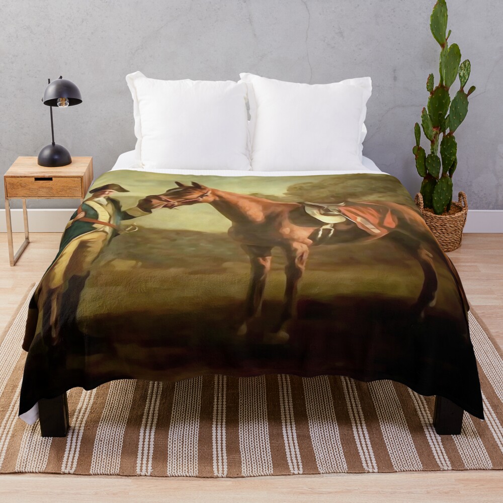The Sopranos Commendatore Tony Soprano Painting Throw Blanket