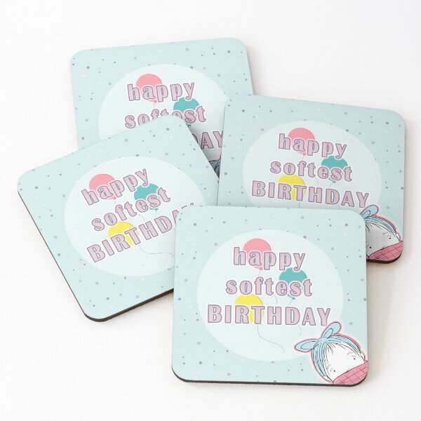 Item preview, happy softest birthday designed and sold by DisenyosDeMike.