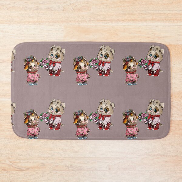Item preview, Cartoon character, little romantic charming doggy with festive bouquet. designed and sold by LaraCoolart.