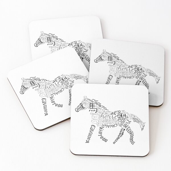 Item preview, Horse in different languages design! designed and sold by Okashimai.
