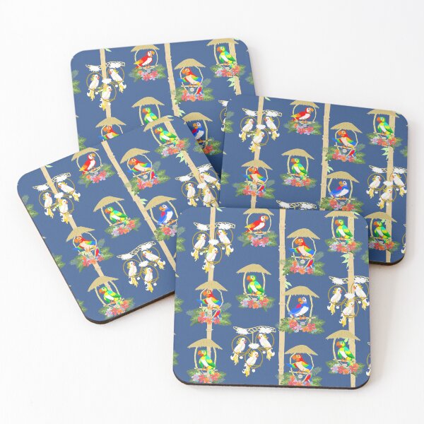 Item preview,  Tiki Room Birds in Blue designed and sold by RadicalRad.