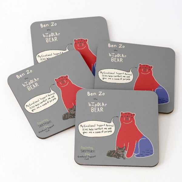 Item preview, Bipolar bear on emotional support animals designed and sold by ksail.