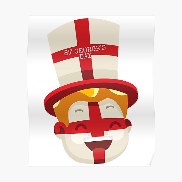 The earliest known depictions of the dragon slaying story comes from 10th or 11th century cappadocia and georgia in which george dispatched a giant monster living in lake in libya. Saint Georges Day Posters Redbubble