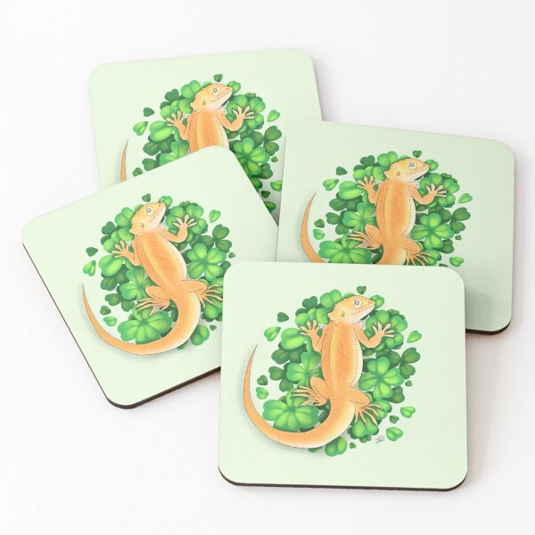 Item preview, Four leaf clover bearded dragon designed and sold by RotenExotics.