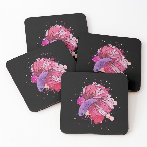 Item preview, Betta fighting fish pink designed and sold by ElBeDesigns.