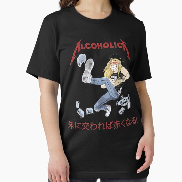 Artikel-Vorschau von Alcoholica, jung, betrunken, James Hetfield, Metallica, Cartoon-Illustration, designt und verkauft von AvantHei.