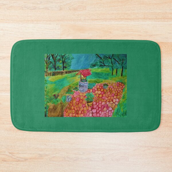 Item preview, Well in garden, painting designed and sold by MartaTerkiewicz.