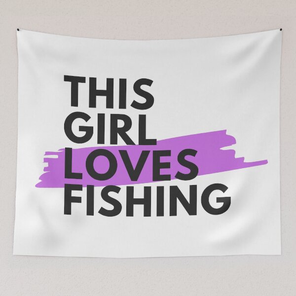 Item preview, This girl loves fishing designed and sold by TheGreenGoat.