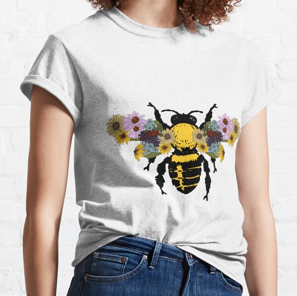 Item preview, Bumble Bee with Wild Flower Wings designed and sold by ketchambr.