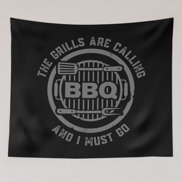 Item preview, BBQ The Grills Are Calling and I Must Go Summer Barbecue Lovers designed and sold by Nathalie Aynié.