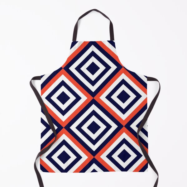Item preview, Orange plain background and white art deco pattern designed and sold by Brontorino.
