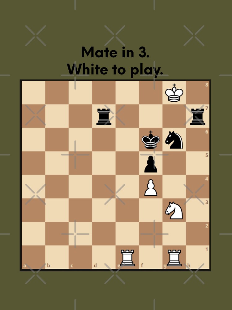 Interesting puzzle on random chess app. White to mate in 3. : r/chess