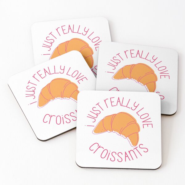 Item preview, I Just Really Love Croissants Pastry Lovers Gift designed and sold by Nathalie Aynié.