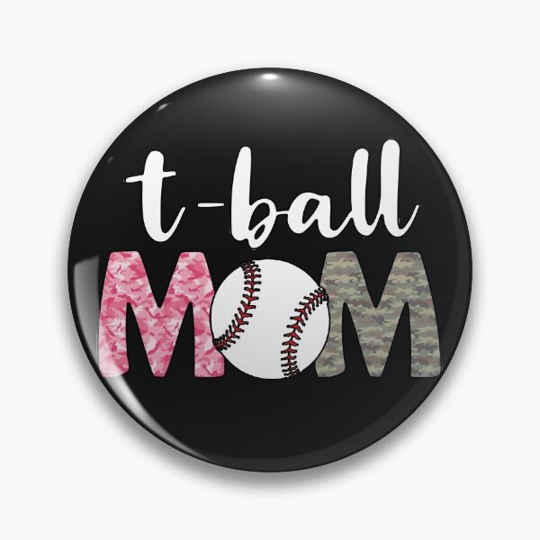 Artikelvorschau, T-Ball MOM Tee Ball Sportball Baseball Softball CAMO Größter Fan entworfen und verkauft von Rabbitti.