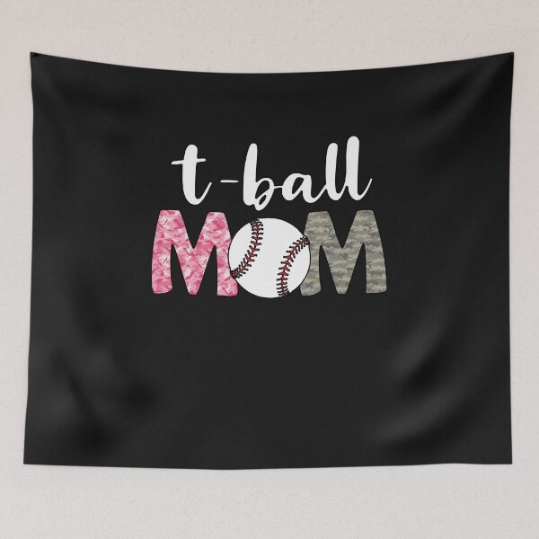 Item preview, T-Ball MOM Tee Pelota de deportes Pelota de béisbol Softbol CAMO El fan más grande designed and sold by Rabbitti.