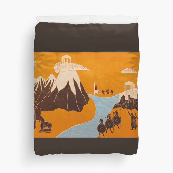 Ancient Greece Duvet Cover