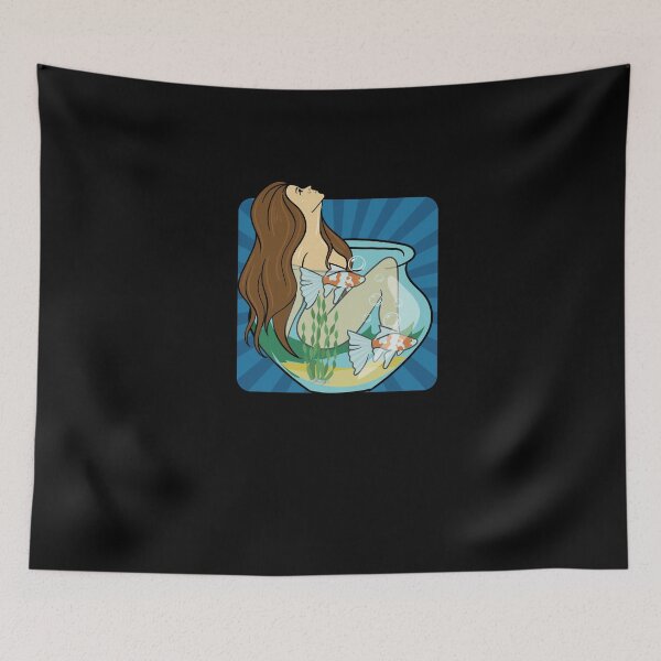Item preview, Aquarium with mermaid designed and sold by ElBeDesigns.