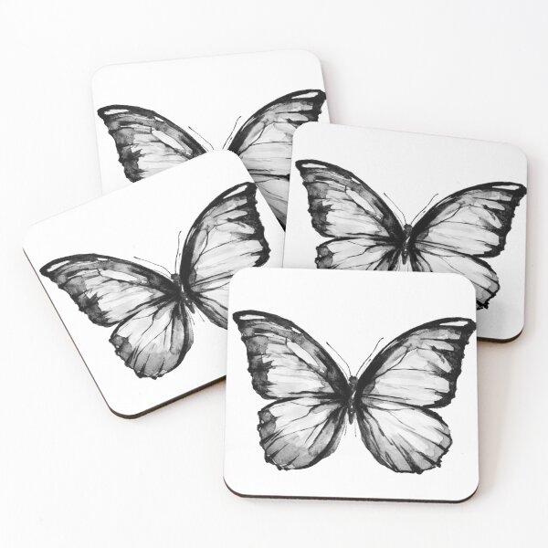 Item preview, Monochrome butterfly  designed and sold by maddiesartworks.
