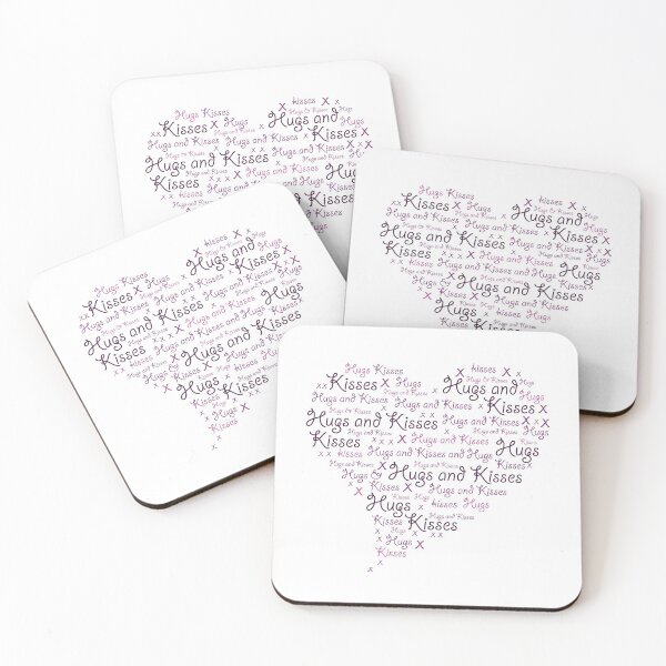 Item preview, Hugs and Kisses Heart Word Art designed and sold by Running-Duck.