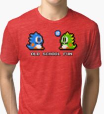 Old School Fun - Bubble Bobble - Bub und Bob - Arcade Fun + Retro Love Vintage T-Shirt