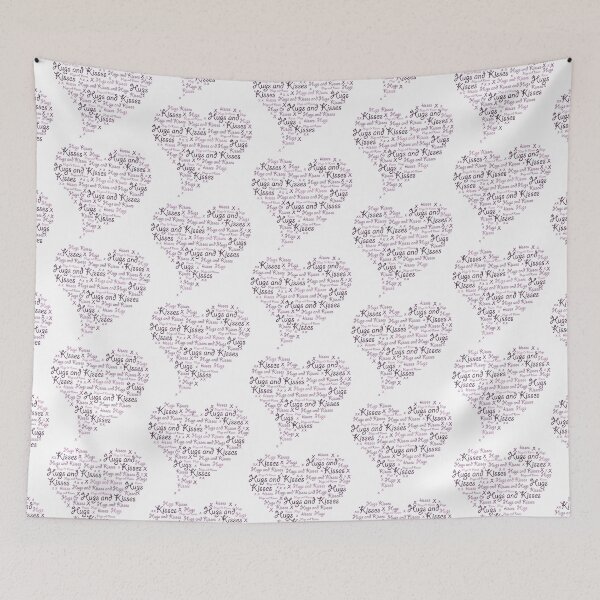 Item preview, Hugs and Kisses Heart Word Art designed and sold by Running-Duck.