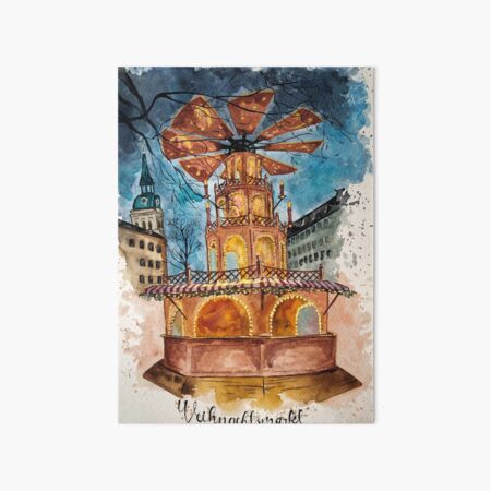 Artikel-Vorschau von Weihnachtsmarkt, designt und verkauft von aquarelaria.