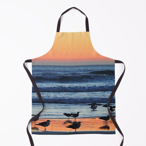 Item preview, Seagulls and Waves in Orange Sunset designed and sold by Schuva.