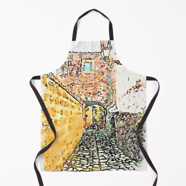 Item preview, Barbarano Romano: glimpse of alley with yellow wall and street lamp designed and sold by Giuseppe Cocco.