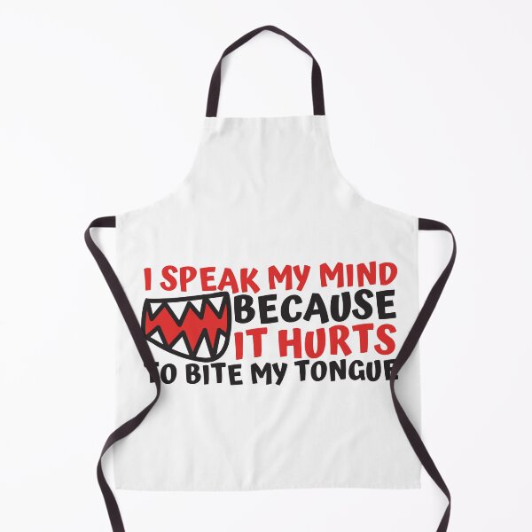 Item preview, I Speak My Mind Because It Hurts To Bite My Tongue Monster Mouth Design designed and sold by SweetAndSpice.